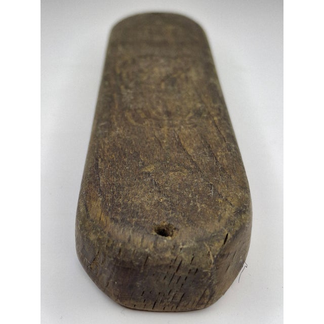 Religious Rare Wwii Mezuzah Litzmannstadt Ghetto Lodz Poland Wood Hand Carved Judaica For Sale - Image 3 of 17