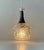 Mid-Century Modern Small Vintage Pendant Lamp in Pressed Glass and Crystal, 1970s For Sale - Image 3 of 8