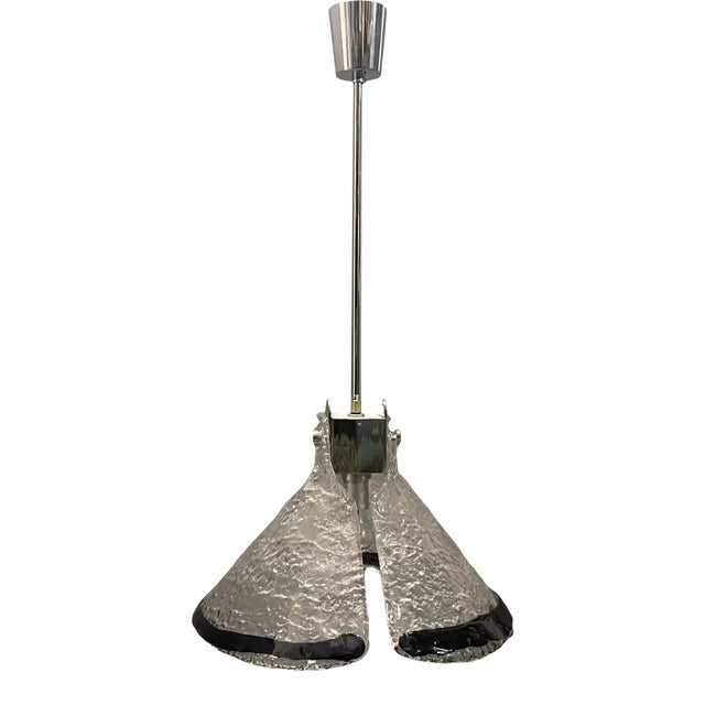 Italian Architectural Murano Glass Pendant For Sale