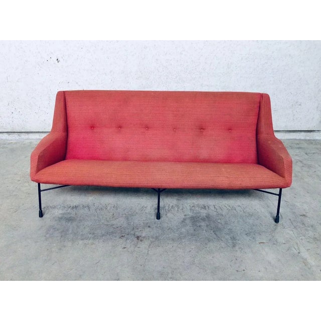S12 Model 3-Seat Sofa by Alfred Hendrickx for Belform, Belgium, 1958 For Sale - Image 10 of 18