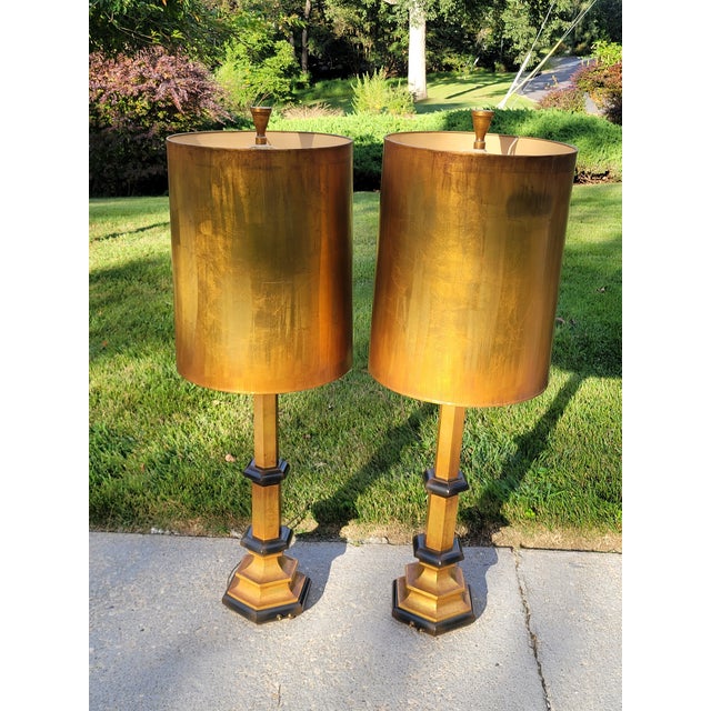 1960s 1960s Oversized Rembrandt Reflector Lamps With Metallic Copper Shades For Sale - Image 5 of 15
