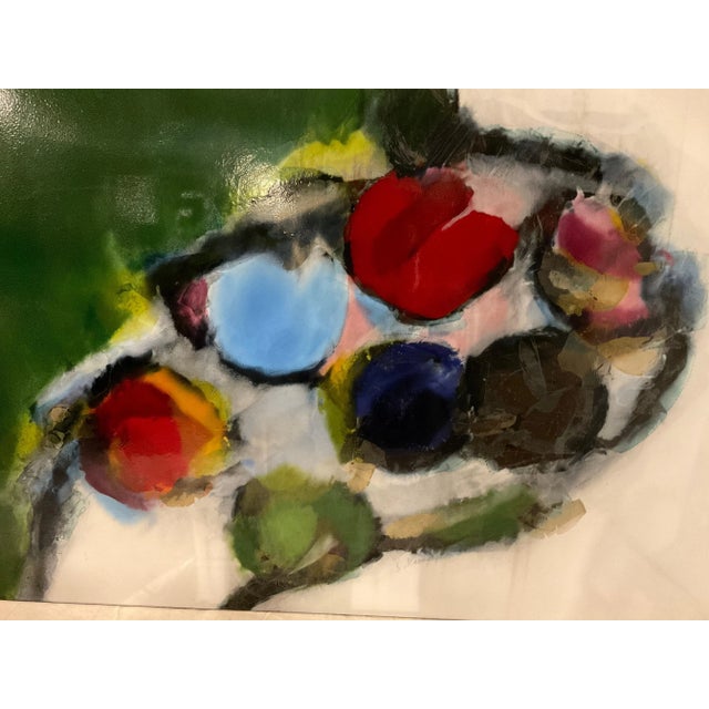 Stefan Knapp Large Enamel On Metal Abstract Painting By Stefan Knapp For Sale - Image 4 of 9