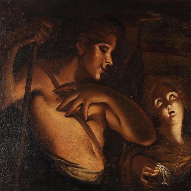 Italian School, Nativity, 18th Century, Oil on Canvas For Sale - Image 6 of 13