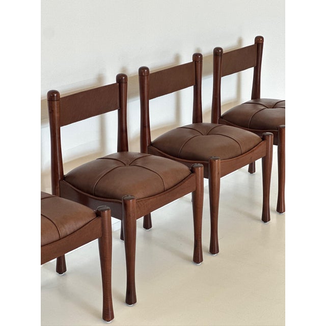 Brown Model 620 Chairs by Silvio Coppola for Bernini, 1960s, Set of 4 For Sale - Image 8 of 18