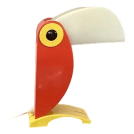 Italian Orange Toucan Bird Table Lamp from Otf Oldtimer Ferrari, 1960s For Sale