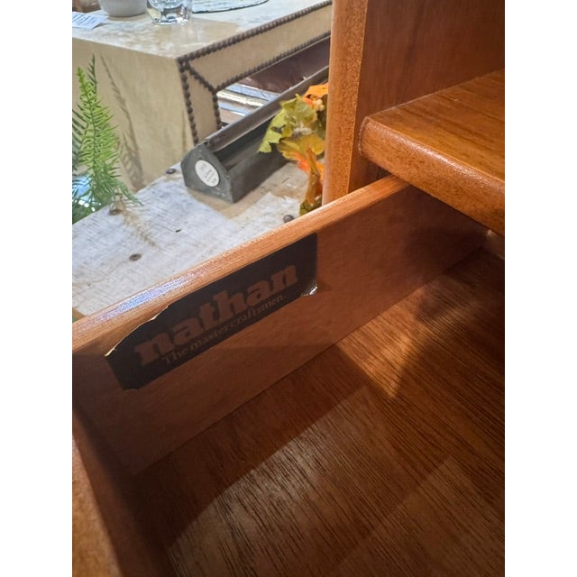 Vintage Nathan Teak Bookcase Display Cabinet For Sale - Image 11 of 12