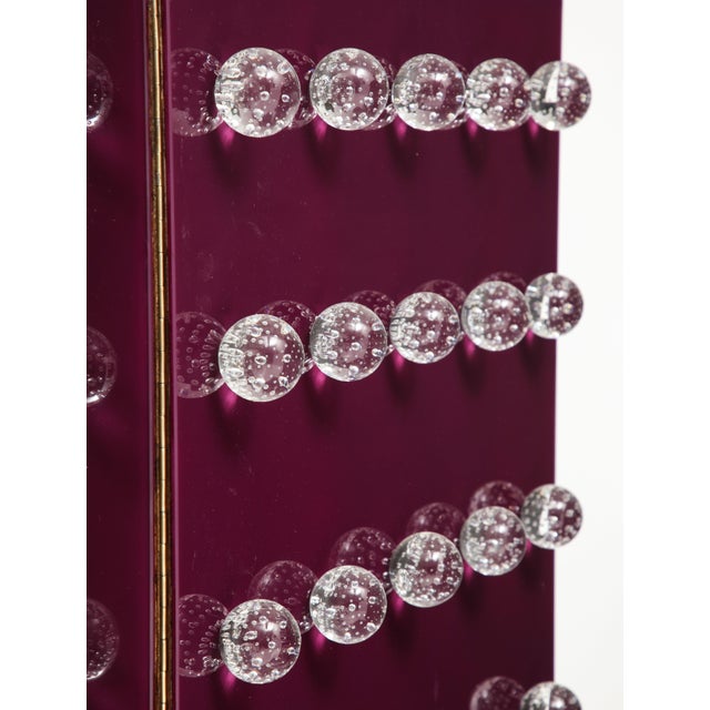 Purple Cabinet in Murano Glass from Justfurnituress SRL For Sale - Image 9 of 10