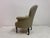 Antique Lounge Chair in Neutral Fabric, 1890s For Sale - Image 5 of 11