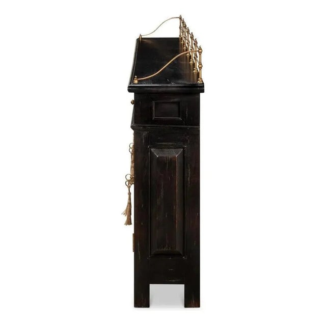 Transitional Covent Gardens Sideboard in Ebony by Sarreid LTD For Sale - Image 3 of 12