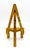 Wood Vintage Italian Florentine Gold Gilt Wood Display Easel – Baroque Tabletop Accent For Sale - Image 7 of 10
