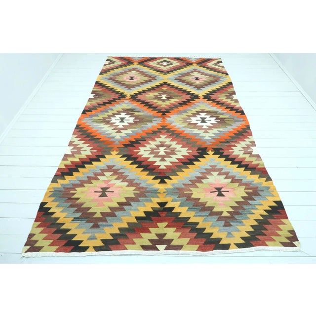 Vintage Turkish Antalya Classic Kilim Rug For Sale - Image 13 of 13