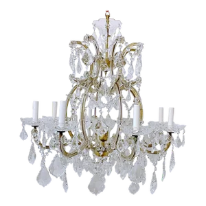 Mid-20th Century Crystal Maria Theresa Style Chandelier