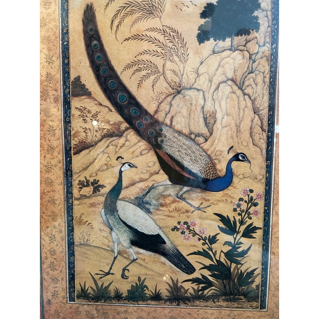Pair of Vintage Asian Style Watercolors of Birds. For Sale In West Palm - Image 6 of 7