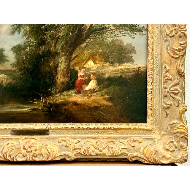 A 19th-Century English Country Scene by Edward Charles Williams (1807–1881) For Sale In San Francisco - Image 6 of 8