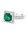 Modern 2.8 Carat Emerald Cut Colombian Emerald and Diamond Ring Estate For Sale - Image 3 of 8