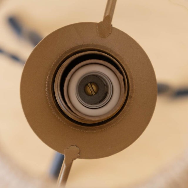 Panoplie Petite Iron Tripod Lamp, Rope Shade For Sale - Image 9 of 10