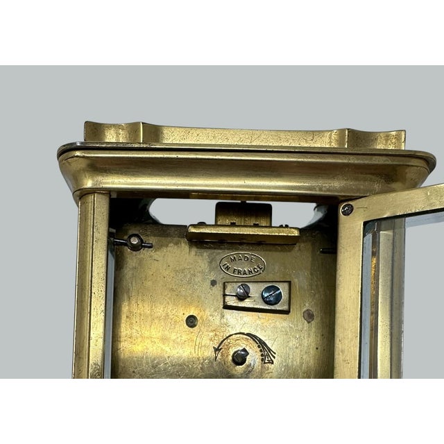 Antique French Ormolu Gilt Bronze Brass Miniature Mantle Clock Jackson Paris 19c For Sale - Image 12 of 12