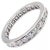 Late 20th Century Tiffany & Co Platinum Diamond Full Circle Eternity Band Ring For Sale - Image 5 of 10
