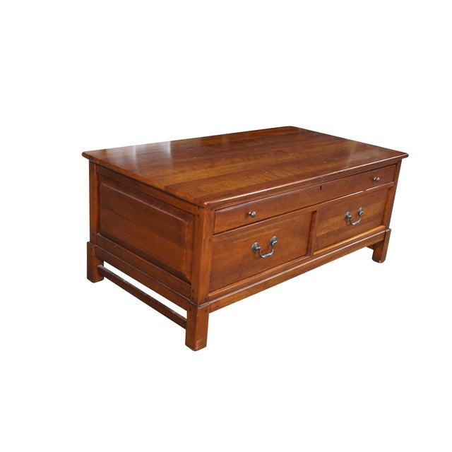 Farmhouse Bob Timberlake for Lexington American Cherry Farmhouse Coffee Cocktail Table 44" For Sale - Image 3 of 18