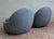 Gray Vintage Boho Contemporary Boucle Swivel Chairs - A Pair For Sale - Image 8 of 9
