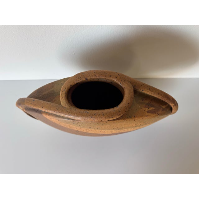 1980’s Vintage Hammet Organic Studio Pottery Sculptural Vase For Sale In Miami - Image 6 of 12