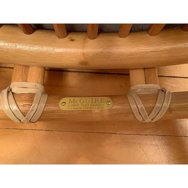 American Armchair from McGuire, 1970s For Sale - Image 9 of 10