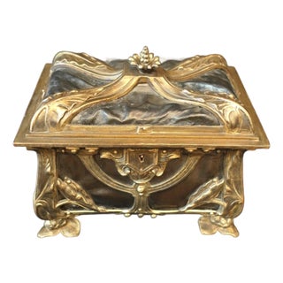 Late 19th Century Art Nouveau Period Trinket Box For Sale