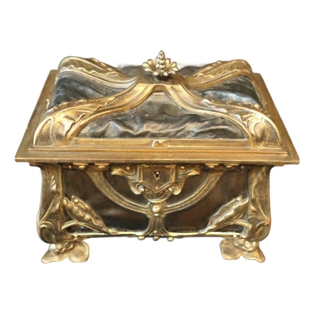 Late 19th Century Art Nouveau Period Trinket Box For Sale