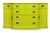 Vintage Federalist Bow Front Buffet Reimagined in Chartreuse For Sale - Image 12 of 12