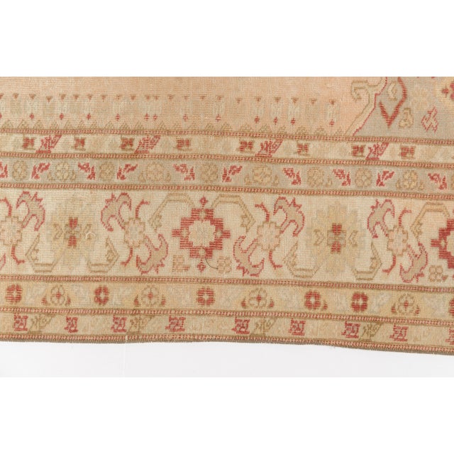 Tan Mid 20th Century Geometric Small Home Living Rug For Sale - Image 8 of 10