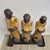 Late 20th Century Set of Three Large Carved Gilt Thai Monks on Scroll Base, Late 20th Century For Sale - Image 5 of 14