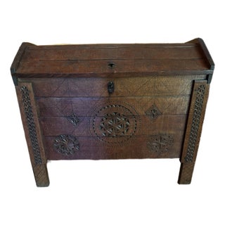Late 19th C. European Dowry or Shepherds Chest For Sale