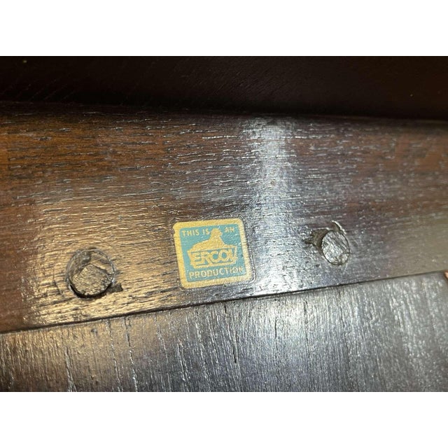 Brown Elm Table from Ercol, 1970s For Sale - Image 8 of 12