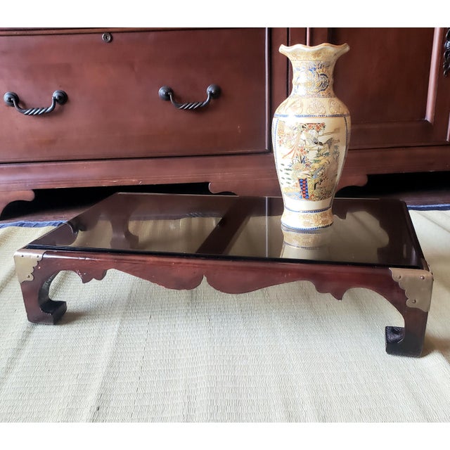 Mid-Century Chinese Rosewood 5" H Tabletop Riser / Kang Table For Sale - Image 9 of 9