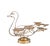 Large Swan-Shaped Brass Cake Holder, 1970s For Sale - Image 12 of 12