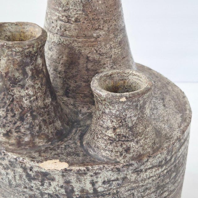 1960s Vintages Stoneware Trilobe Vase from La Borne, 1960s For Sale - Image 5 of 11