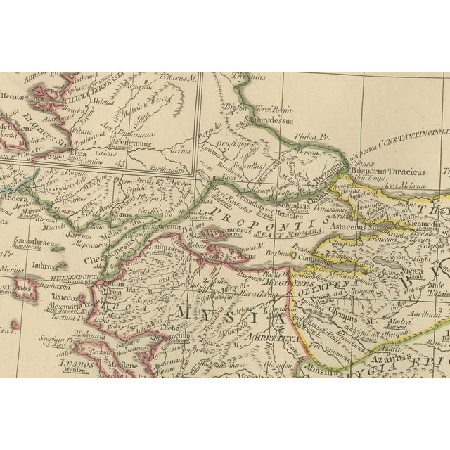 Antique Map of Asia Minor with Levant Anatolia, Syria and Cyprus, 1818 For Sale - Image 9 of 10