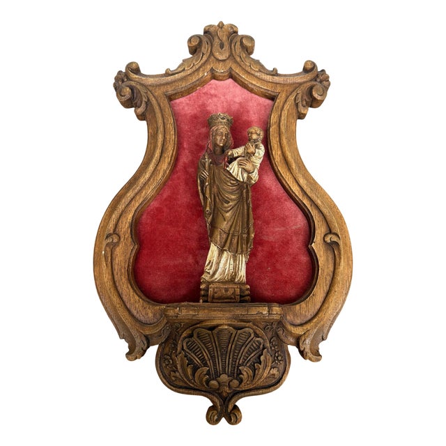 Marcel Vandemeulebroucke, Mural of the Virgin and Child, 1900, Plaster For Sale