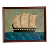 Contemporary Impressionist Style Seascape Painting, Framed For Sale