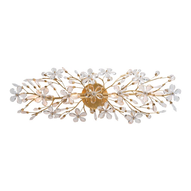 Regina Andrew Cheshire Sconce in Gold Leaf For Sale