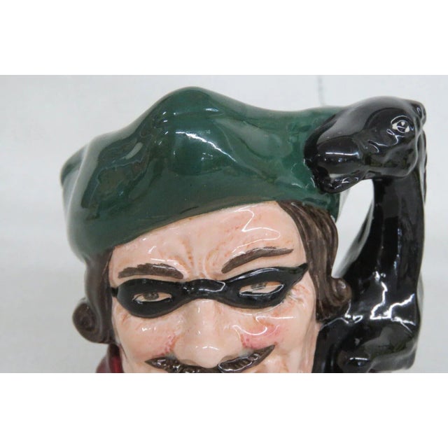 Royal Doulton Dick Turpin D6535 English Ceramic Small Character Mug Jug For Sale - Image 10 of 11