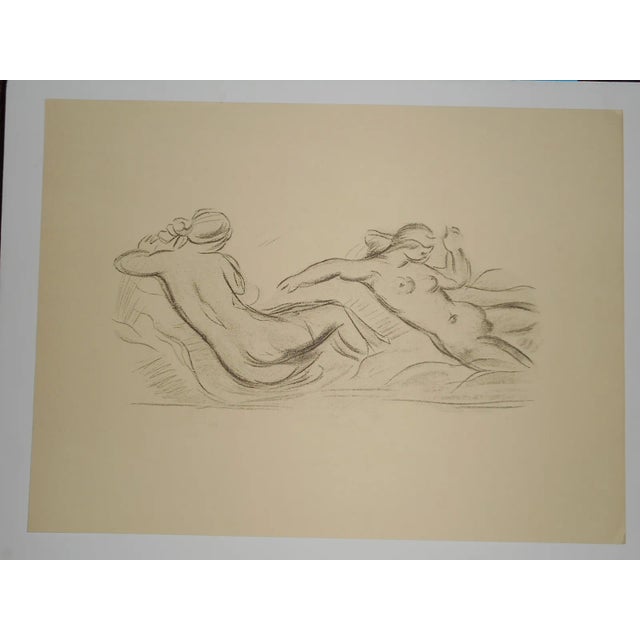 Captivating silkscreen nudes from the originals by the French master Aristide Maillol (France 1861-1944 Listed). On thick...
