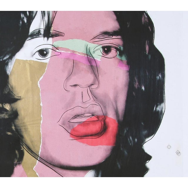 Andy Warhol, Mick Jagger, 1970s, Print, Framed For Sale - Image 4 of 9