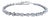 5 Carat Diamond Bracelet in 18k White Gold, Pear & Trillion Cuts For Sale