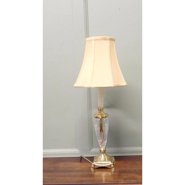 Glass Vintage Hollywood Regency Glass Table Lamps, 1980, Set of 4 For Sale - Image 7 of 9