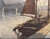 Jean Darignan, Fishing Boat, Oil Painting on Canvas For Sale - Image 7 of 13