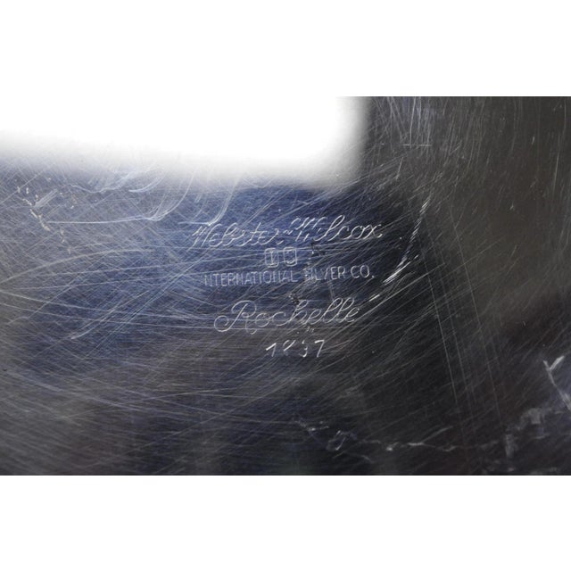 Vintage Victorian Webster Wilcox "Rochelle" Silver Plated Round Covered Serving Bowl Dish For Sale - Image 14 of 15