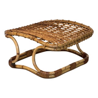 Bamboo Stool in the style of Tito Agnoli, 1970s For Sale