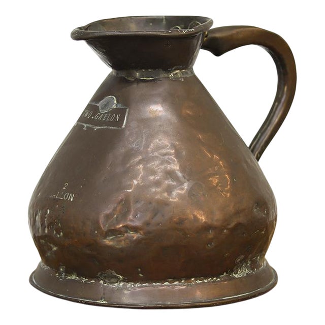 19th Century Victorian Weathered and Patinated Haystack 2 Gallon Measure Jug For Sale