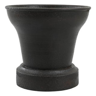19th Century French Cast Iron Mortar For Sale